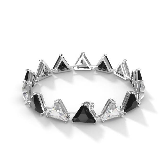 Amazon.com: Swarovski Ortyx Bracelet, Triangle cut crystals, Black